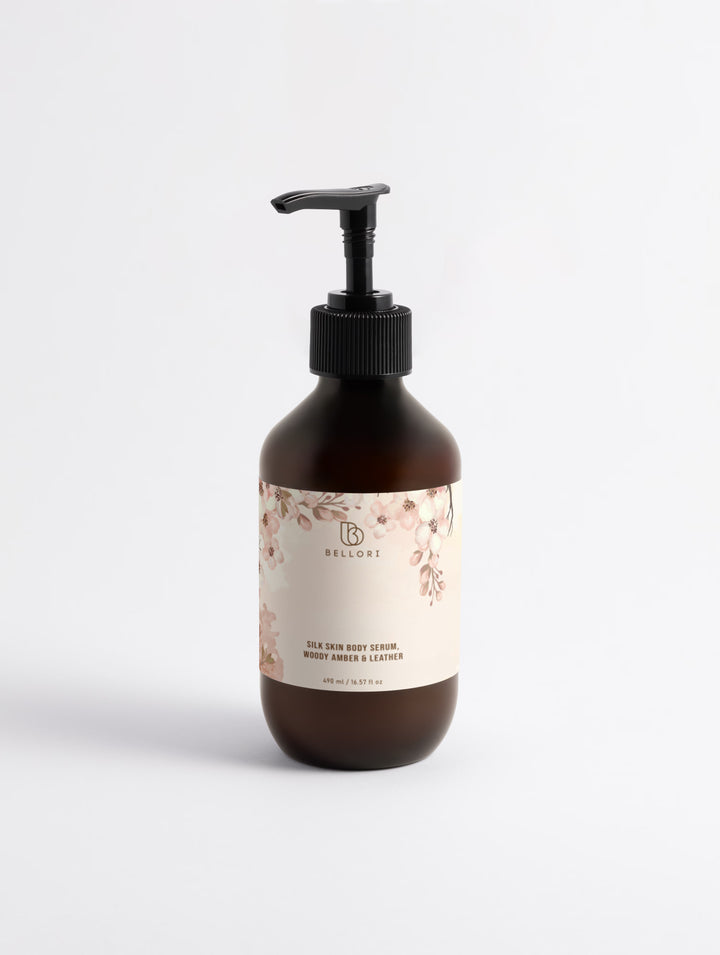Silk Skin Body Serum, Woody Amber & Leather